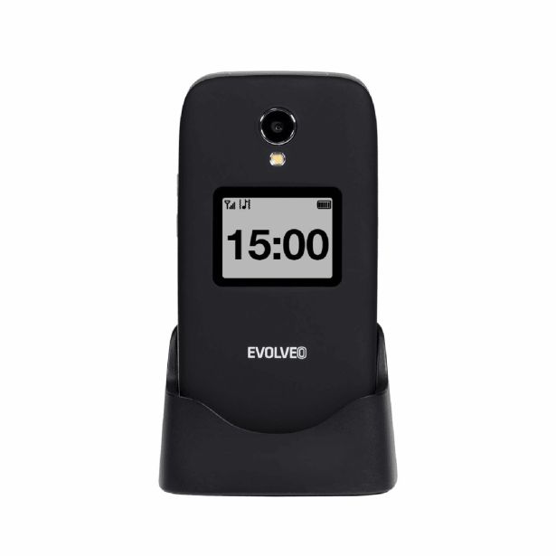 EVOLVEO EASYPHONE FS EP-771 PREKLOPNI TELEFON NA TIPKE ZA STAREJŠE 4G ČRN