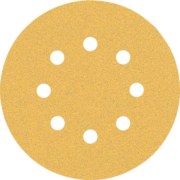 EXPERT C470 BRUSNI PAPIR Z 8 LUKNJAMI ZA EKSCENTRIČNE BRUSILNIKE, 125 MM, G 80, 50 KOSOV