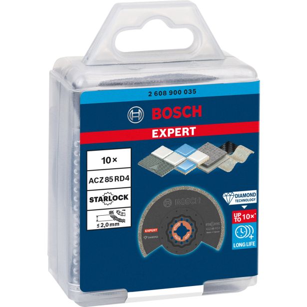 EXPERT GROUT SEGMENT BLADE ACZ 85 RD4 LIST ZA VEČNAMENSKO ORODJE, 85 MM, 10 KOSOV