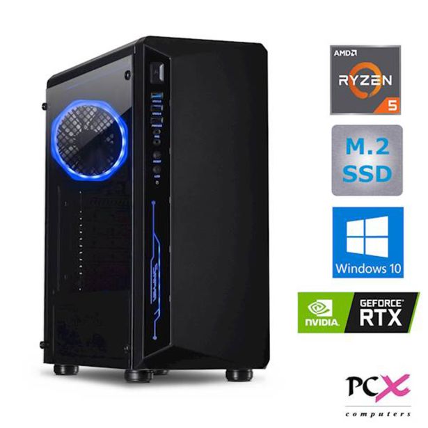NAMIZNI RAČUNALNIK PCX EXTIAN R5 PRO 4650/16GB SSD500GB/RTX3050/8GB/W10H