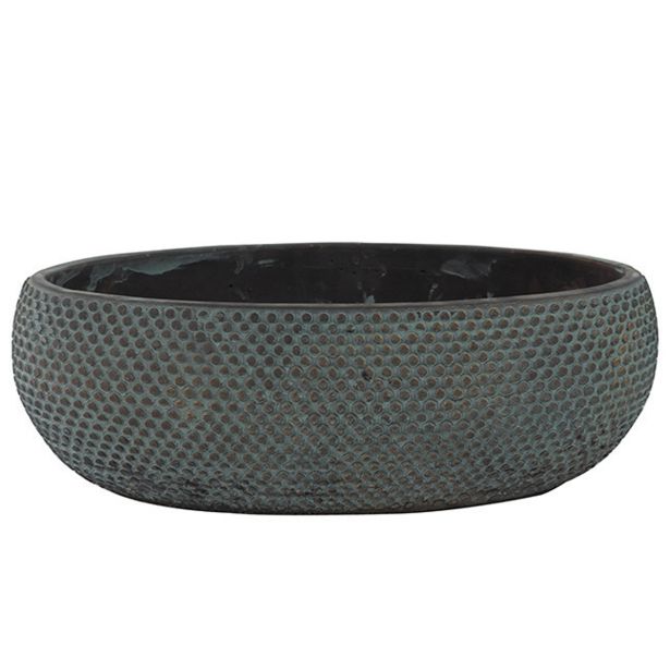 KERAMIČNI NOTRANJI LONEC TS FAY MODRO ZLAT 33X17 V11