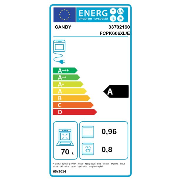 VGRADNA PEČICA CANDY FCPK606XL/E