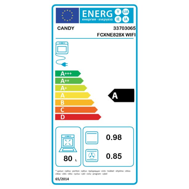 VGRADNA PEČICA CANDY FCXNE828X WIFI