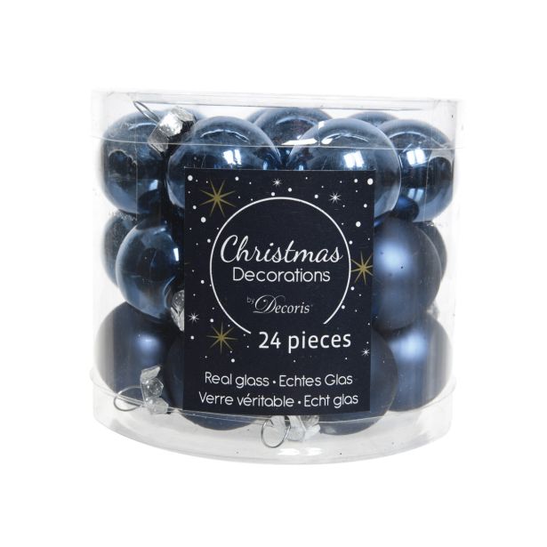 MODRE STEKLENE BUNKE, 24 KOSOV, PREMER 25 MM