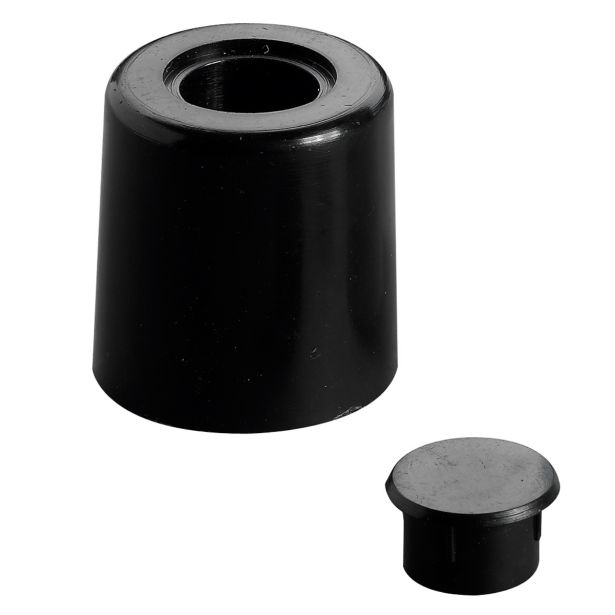 BLAŽILEC ZA VRATA HETTICH DIY, FI 26,5X29, ČRN, V ZAVOJU STA 2 KOSA