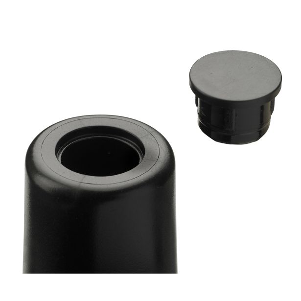 BLAŽILEC ZA VRATA HETTICH DIY, FI 26,5X29, ČRN, V ZAVOJU STA 2 KOSA