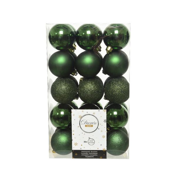 KROGLE ZA JELKO ZELENE BARVE, 30/1, FI 60 MM