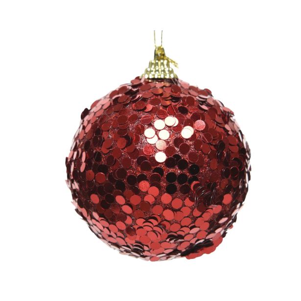 RDEČA BLEŠČEČA BUNKICA 8 CM