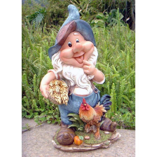 FIGURA, OKRASNA PALČEK S KUŽKOM VIŠ.41 CM