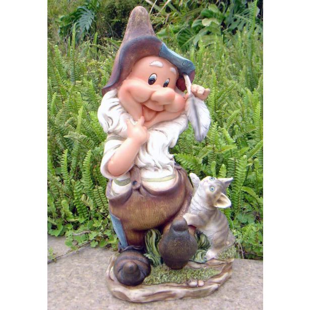 FIGURA, OKRASNA PALČEK Z MUCO VIŠ.41 CM