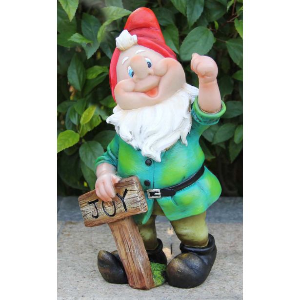 FIGURA, OKRASNA VESELI PALČEK S TABLO VIŠ 30 CM