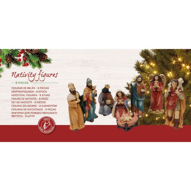 FIGURA ZA JASLICE DECORIS JASLIČNI SET 8 KOS 3.7X2.5X9 CM