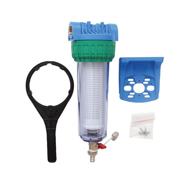 FILTER ZA VODO, ENOJNI EKOM MEHANSKI ZA TOPL. ČRPALKO PRIKL. 25.4 MM, V=310 MM