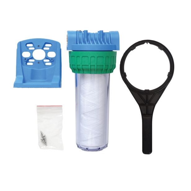 FILTER ZA VODO, ENOJNI EKOM MEHANSKI 25 MCR PRIKL. 25.4 MM, V=310 MM