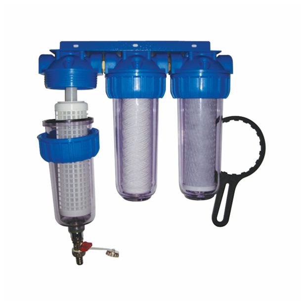 FILTER ZA VODO, TROJNI EKOM HIŠNI EKO TRIPLEX PRIKL. 25.4 MM V=405 MM