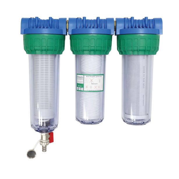 FILTER ZA VODO, TROJNI EKOM HIŠNI EKO TRIPLEX PRIKL. 25.4 MM V=405 MM