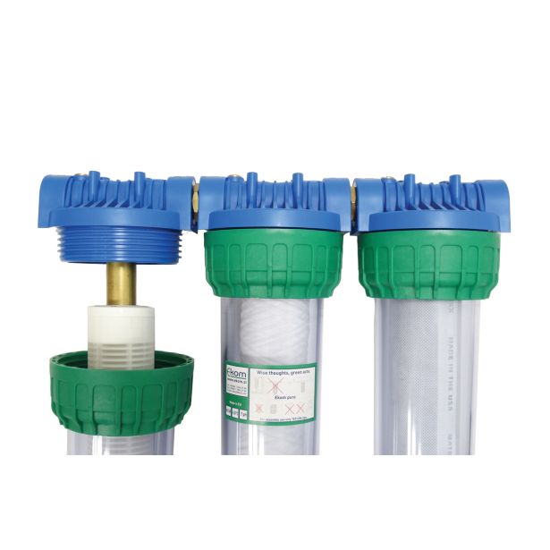 FILTER ZA VODO, TROJNI EKOM HIŠNI EKO TRIPLEX PRIKL. 25.4 MM V=405 MM