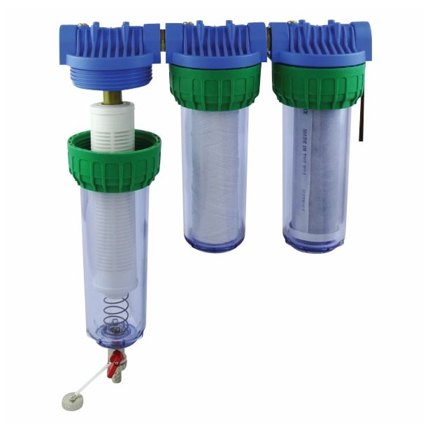 FILTER ZA VODO, TROJNI EKOM HIŠNI EKO TRIPLEX PRIKL. 31.75 MM, V=310 MM