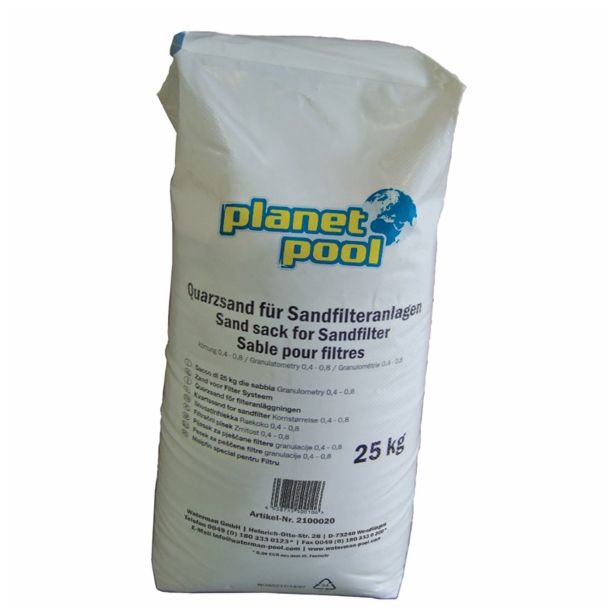 FILTRI IN FILTRIRNI PESEK PLANET POOL PESEK FILTRIRNI 1 - 2 MM 25KG