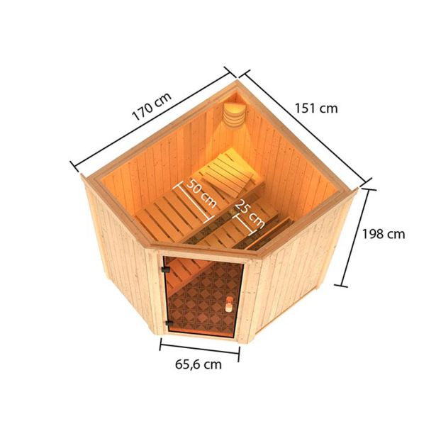 FINSKA SAVNA FAURIN+9KW GRELEC NR KOTNI VHOD
