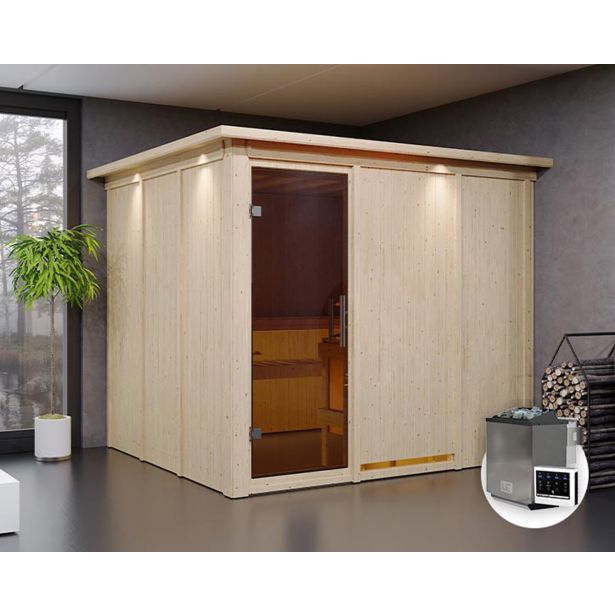 FINSKA SAVNA GOBIN 6+9KW GRELEC BIO PREDNJI VHOD+STREŠ.VENEC