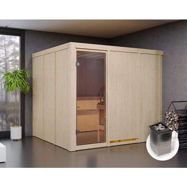 FINSKA SAVNA GOBIN 7+9KW GRELEC NR PREDNJI VHOD