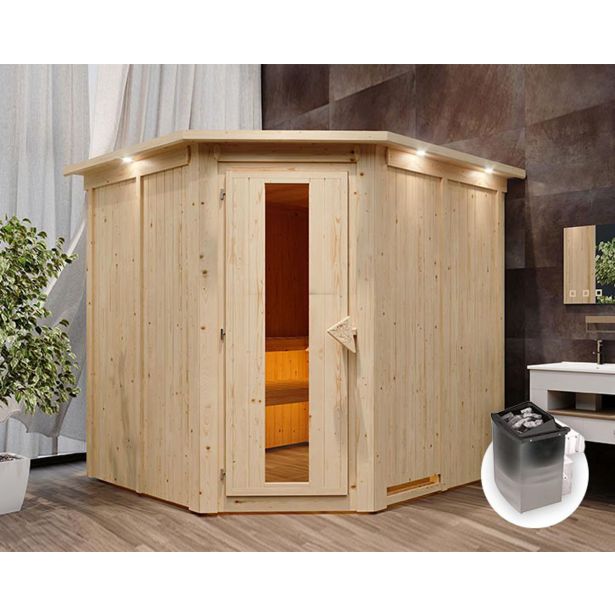 FINSKA SAVNA JARIN 2+9KW GRELEC NR KOTNI VHOD+STREŠ.VENEC