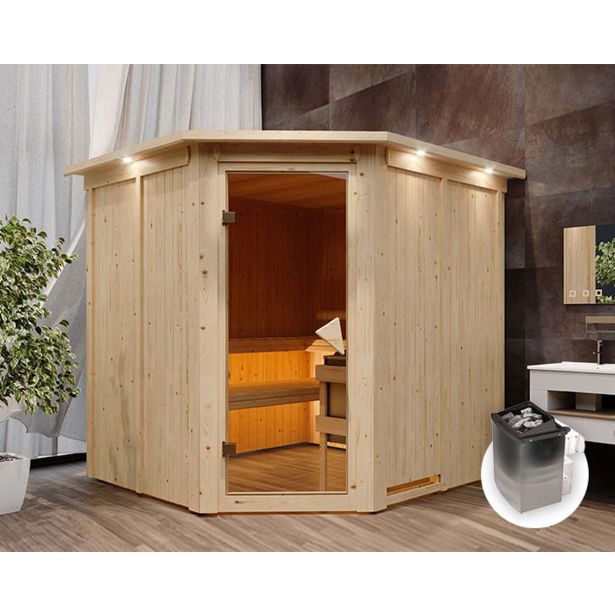 FINSKA SAVNA JARIN 5+9KW GRELEC NR KOTNI VHOD+STREŠ.VENEC