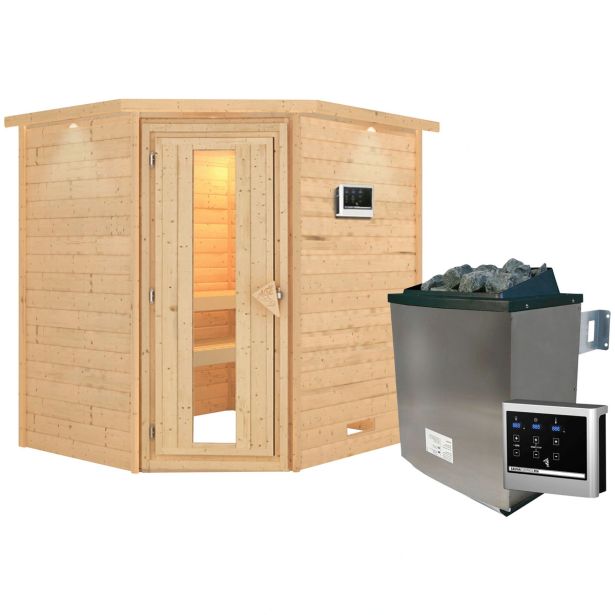 FINSKA SAVNA MIA+9KW GRELEC ZR KOTNI VHOD+STREŠ.VENEC