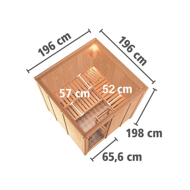 FINSKA SAVNA RODIN 1+ 9KW GRELEC BIO PREDNJI VHOD