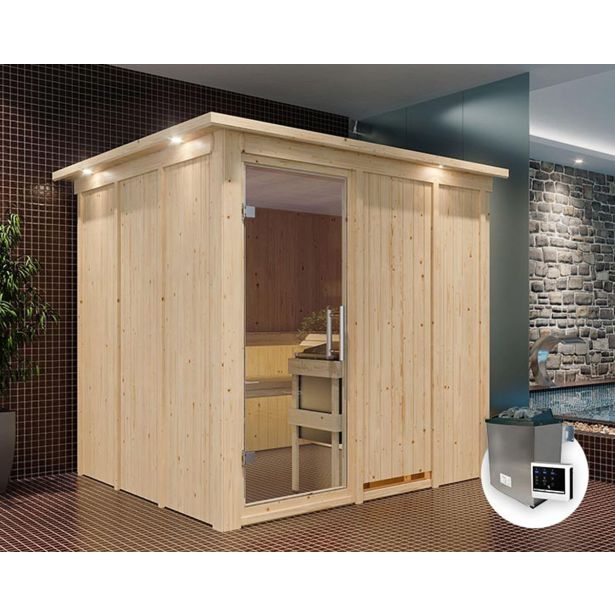 FINSKA SAVNA RODIN 8+ 9KW GRELEC ZR PREDNJI VHOD+STREŠ.VENEC