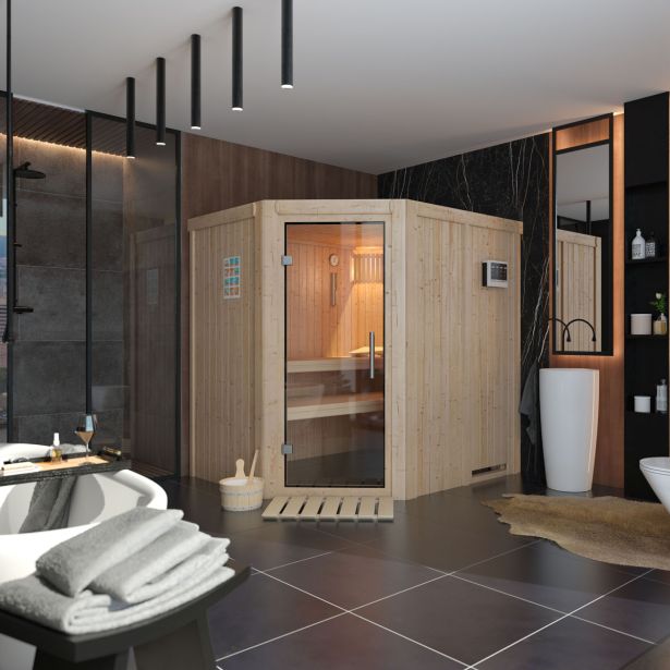 FINSKA SAVNA SIIRIN 1+9KW GRELEC ZR KOTNI VHOD