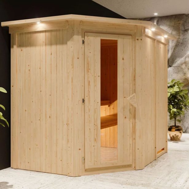 FINSKA SAVNA SIIRIN 2+9KW GRELEC NR KOTNI VHOD+STREŠ.VENEC