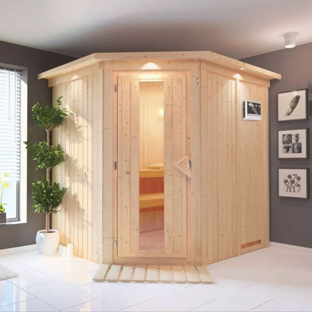 FINSKA SAVNA SIIRIN 2+ 9KW GRELEC ZR KOTNI VHOD+STREŠ.VENEC