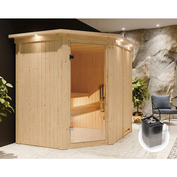 FINSKA SAVNA SIIRIN 8+9KW GRELEC NZ KOTNI VHOD+STREŠ.VENEC