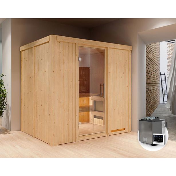 FINSKA SAVNA SODIN 7+9KW GRELEC BIO PREDNJI VHOD