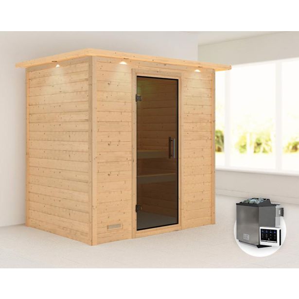 FINSKA SAVNA SONJA 6+9KW GRELEC BIO PREDNJI VHOD+STREŠ.VENEC