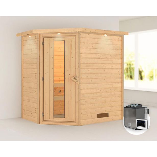 FINSKA SAVNA SVEA 2+9KW GRELEC BIO KOTNI VHOD+STREŠ.VENEC