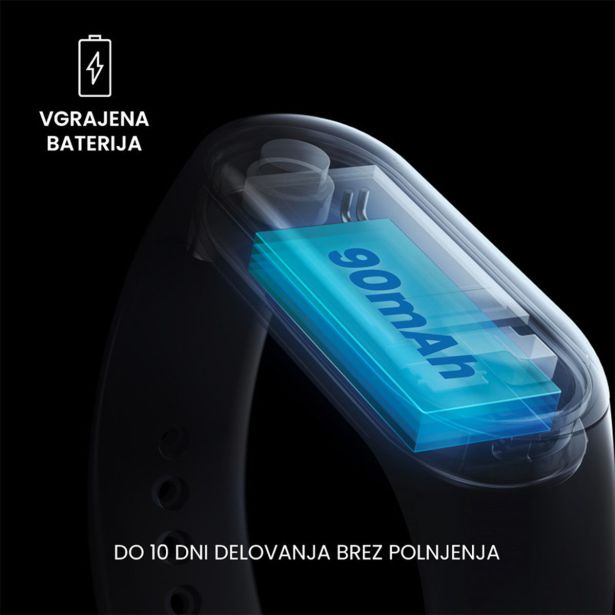 PAMETNA ZAPESTNICA FOREVER FITBAND SB-50 ČRNA