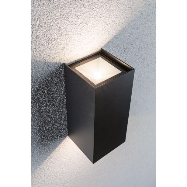 STENSKA VRTNA SVETILKA FLAME LED ANTRACIT 2X5.8W WW