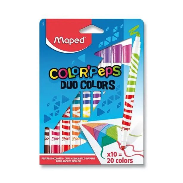 FLOMASTRI MAPED COLOR'PEPS DUO COLOR 10/1