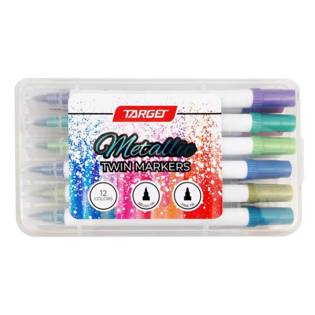 FLOMASTRI TARGET ART METALLIC TWIN 12/1 28270