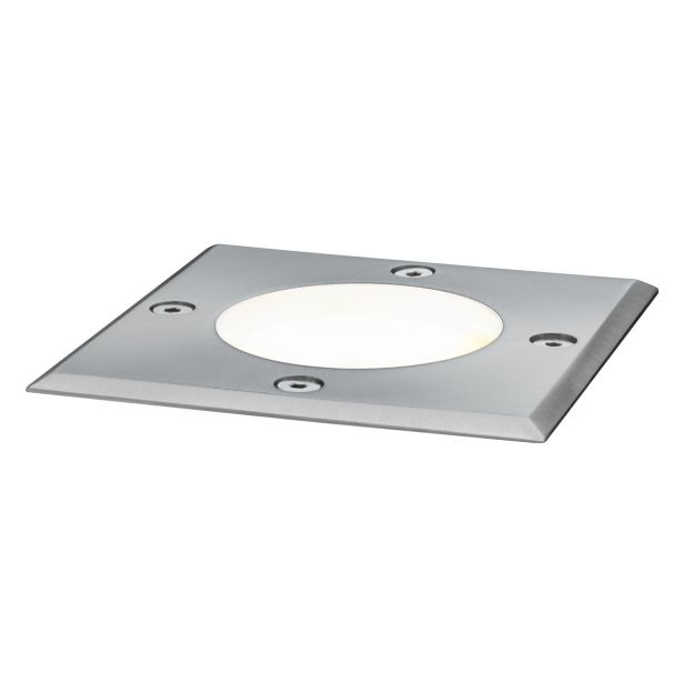 VGRADNA VRTNA SVETILKA FLOOR INOX 3.5W WW GU10 IP67, KVADRATNA
