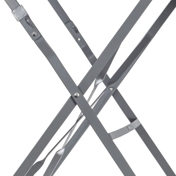 FLORA ORIGAMI MIZA POLNO JEKLO TEMNO SIVA DIAM60