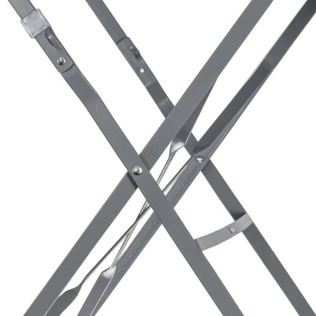 FLORA ORIGAMI MIZA POLNO JEKLO TEMNO SIVA DIAM60