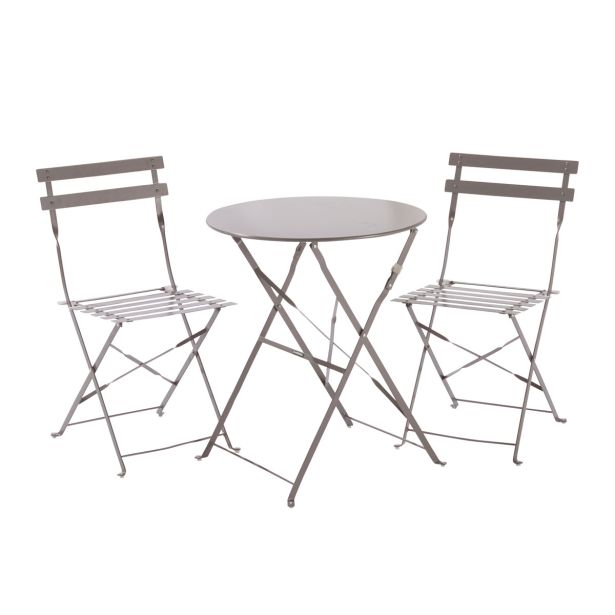 FLORA ORIGAMI MIZA POLNO JEKLO TEMNO SIVA DIAM60