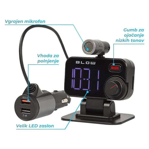 FM ODDAJNIK BLOW 74-159, BLUETOOTH 5.0