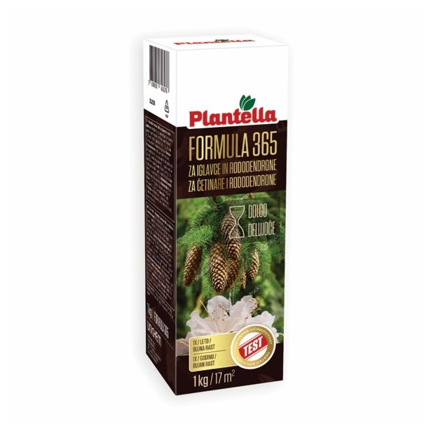 GNOJILO ZA OKR. RASTLINE PLANTELLA FORMULA 365 ZA IGLAVCE IN RODODENDRONE 1KG
