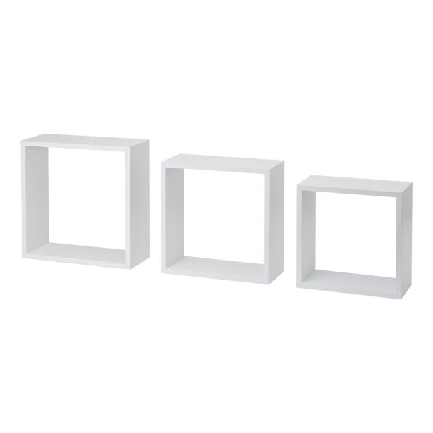 LESENA POLICA FRAME XL BELA 3 KOS 300X300X117 MM