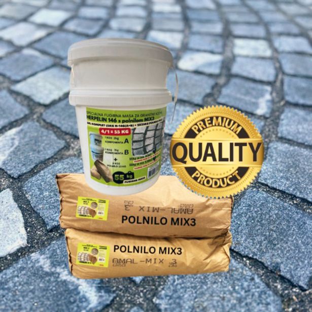 FUGIRNA MASA 2K AMAL HERPELIN 146 MIX 3 55KG - ZA GRANITNE KOCKE